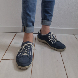 Waldlaufer sneakers. Maat 7.5.  Blauw/leer.
