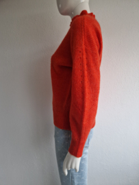 Selected Femme trui met turtleneck. Maat 38. Oranje.
