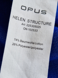 Opus blazer Helen Structure. Maat 40, Blauw.