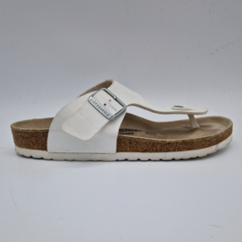 Birkenstock Gizeh slippers. Maat 41, Wit