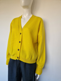 American Vintage vest. Maat M/L. Geel/merino wol.