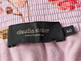 Claudia Sträter midi rok. Maat 40. Lila/bloemenprint.
