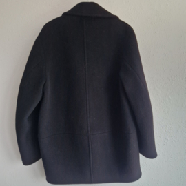 COS double breasted jas. Maat M. Zwart/wol.