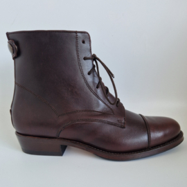 Terra leren veterlaarsjes | Maat 39 | Bruin |