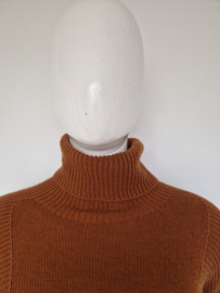 Stefanel coltrui. Maat M. Cognac/blauw.