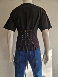 Pinko Denim shirt. Maat S. Zwart.