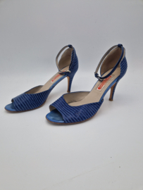 Kop en Staart sandalette pumps. Maat 40, Blauw.