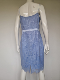 Steps kanten jurk met bolero. Maat 38/40. Lichtblauw