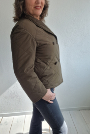 Arket double breasted jas. Maat 38. Olijfgroen