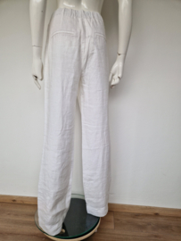 MAC linnen pantalon Chiara. Maat 38, Wit.