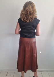 Annette Görtz leren rok. Maat 38, Bruin.