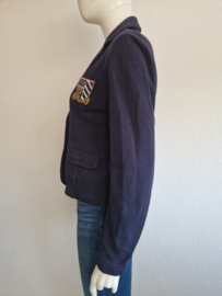 Tommy Hilfiger blazer. Maat L. Donkerblauw/tricot.