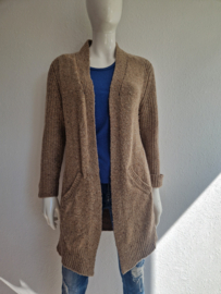 Denham vest. Maat XS. Bruin/merino wol.