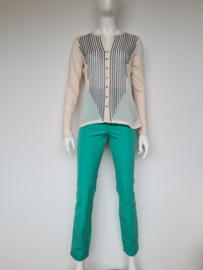 Rosner jeans met hoge taille. Mt. S. Mintgroen.