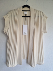 Rita Row mouwloos vest. Maat XS/S. Crème/katoen.
