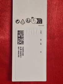 Arket blouse met V-hals. Maat 38, Rood/satijnlook.