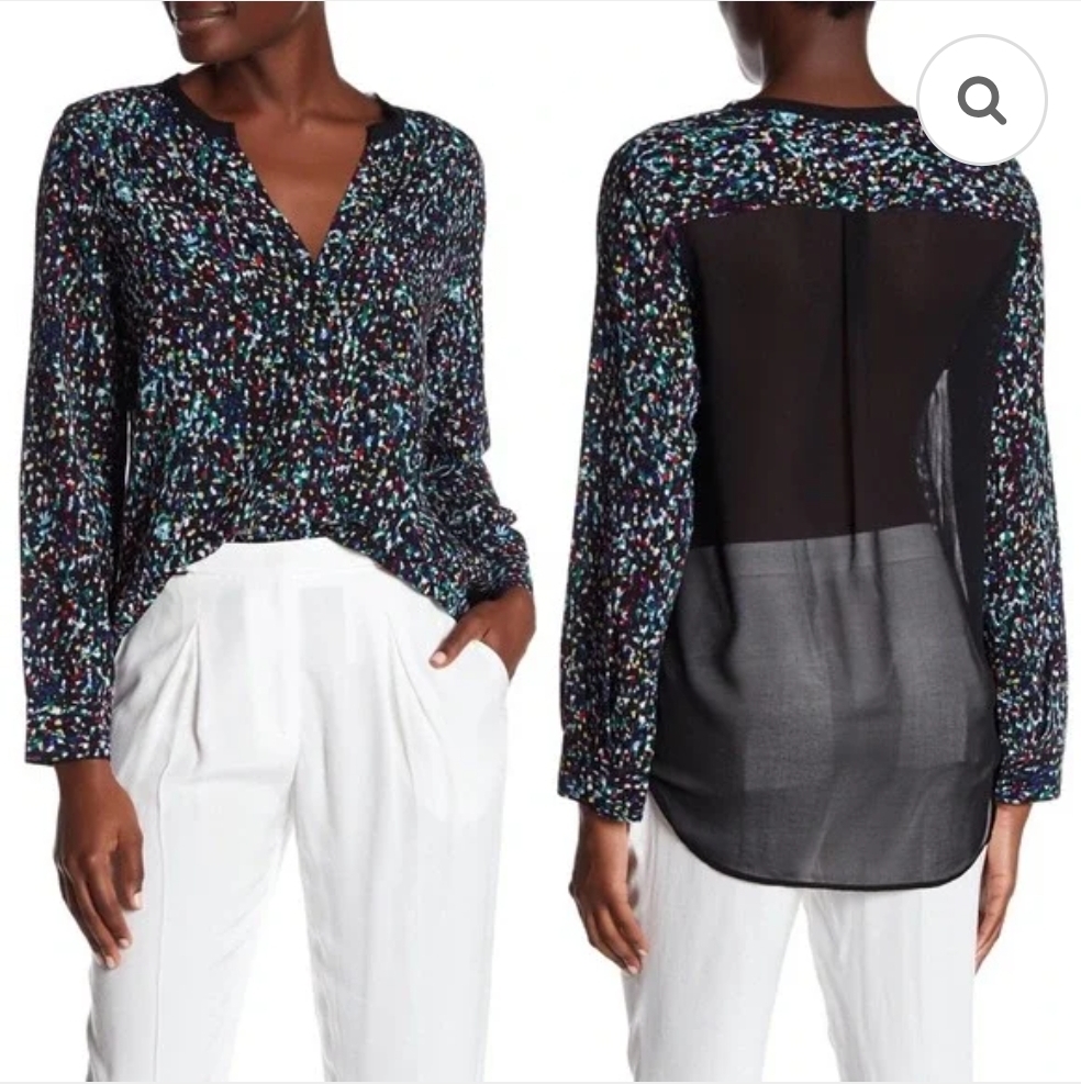 Sandro blouse. Maat 2. Confettiprint