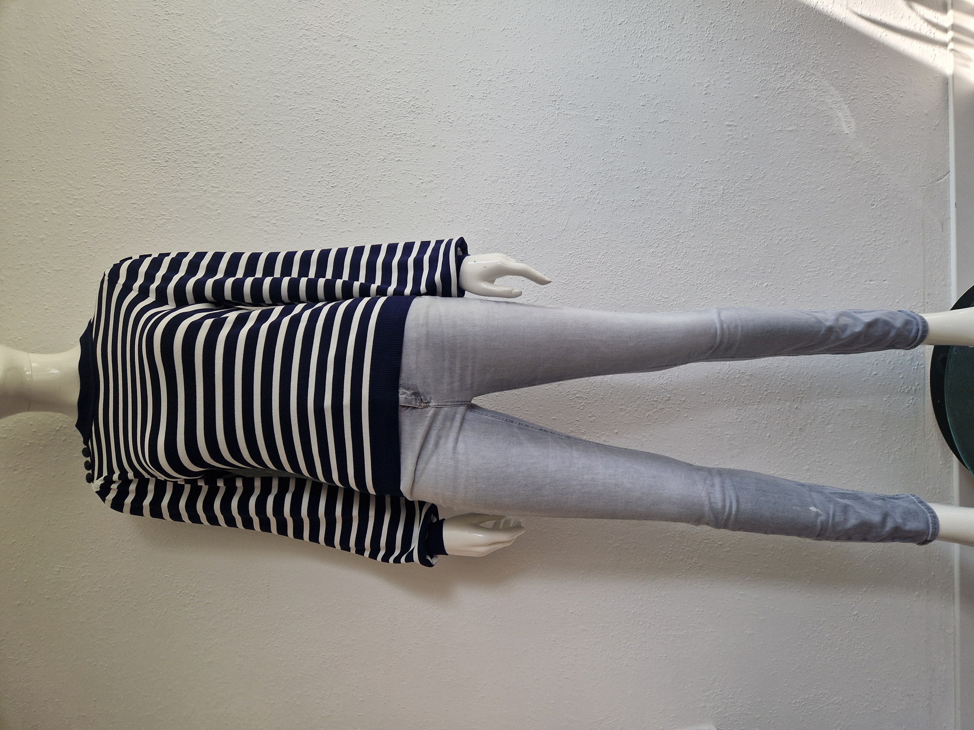 Studio Anneloes Luna Stripe pullover. Maat M.Blauw/wit.