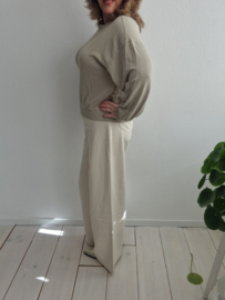 Lee Drew Wide Leg Jeans. Maat 30/33. Ecru.