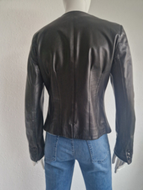 Armani Collezioni blazer. IT. Maat 42, Zwart/leer.