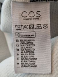 COS top met grafische print. Maat 38. All over print.