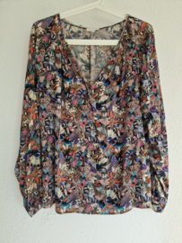 Dea Kudibal blouse. Maat L. Vlinderprint/zijde.