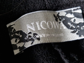 Nicowa vest. Maat 38, Zwart/wol.