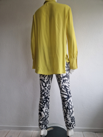 Luisa Cerano blouse. Maat 40, Geel/zijdemix.