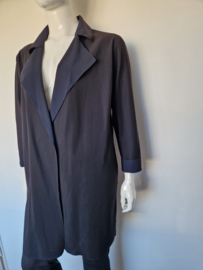 Studio Anneloes vest. Maat XL. Zwart/blauw/travelstof.