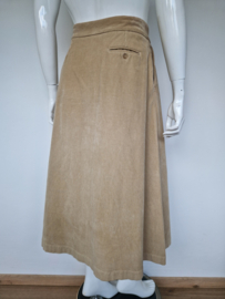 Rosso35  A-lijn rok. Maat 40, Corduroy/ Camel.