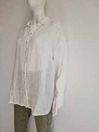 JC Sophie blouse. Maat 42, Wit/linnen