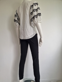 Summum blouse met ballonmouwen. Maat 34, Gebroken wit.