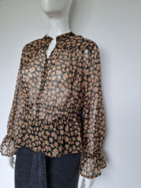 Scotch & Soda blouse. Mt. M. Transparant/print.