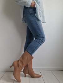 Via Vai enkellaarsjes Noelle. Maat 39, Bruin/leer.