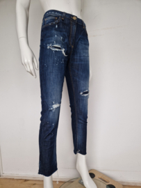 Elisabetta Franchi jeans. Mt. 26, Blauw/ damaged.