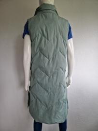 Riani lange gewatteerde bodywarmer. Maat 36, Mintgroen.