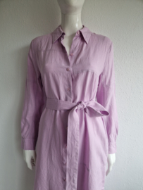 Riani doorknoopjurk. Maat 40, roze/linnen