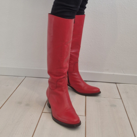 Amberone laarzen. Maat 39, Rood/leer.