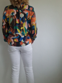 POM Amsterdam blouse. Maat 40, All over print.