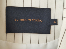 Summum Studio blazer. Mt. 34, Crème/krijtstreep.