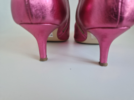 DWRS enkellaarsjes | Maat 38 | Fuchsia/ metallic |