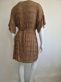 Yaya jurk. Maat 42/44 Bruin/print.