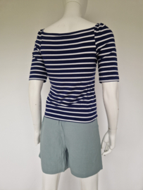 L.K. Bennett London top. Maat S. Blauw/wit gestreept.