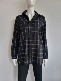 Joline Jolink blouse. Maat S. Zwart/ruit.