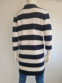 Purdey vest. Maat M. Zwart/crème gestreept.