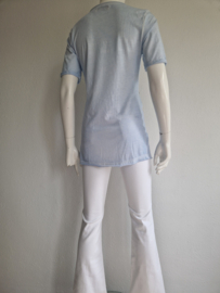 Studio Anneloes t-shirt. Maat 36, Lichtblauw/print.