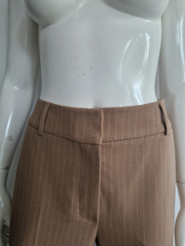 Five Units krijtstreep pantalon Clara. Maat 30,Lichtbruin.