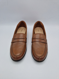 Clarks Leren Loafers. Maat 40, Bruin.