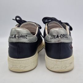 Lola Cruz sneakers. Maat 39, Zwart/leer.