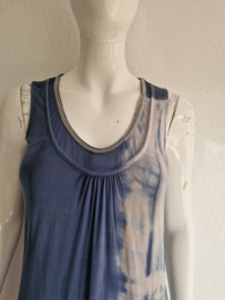 Expresso maxi dress. Maat 38,Blauw/ tie and dye